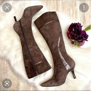 Carole Little Brown Suede Boots